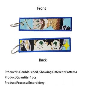 Mignon Anime porte-clés Jet <span class=keywords><strong>Manga</strong></span> broderie bijoux à la mode accessoires avec porte-clés porte-cadeau pour les voitures et les fans d'anime - Product Image 4