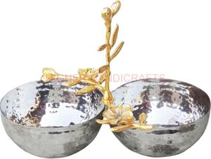 <b>2</b> <b>Tier</b> Decorative Centerpiece <b>Bowl</b> for Eag <b>Fruit</b> Nuts Serving <b>Bowl</b> for Table Decor Wholesale - Product Image 5