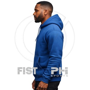 Sweat-shirt à capuche d'hiver bleu roi avec lettres grecques de fraternité, en polaire premium, 100 % coton, broderie chenille blanche - Product Image 5