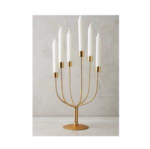 Fabricantes y proveedores de candelabro de metal de calidad de lujo de diseño clásico de oro rosa a precio asequible - Product Image 6