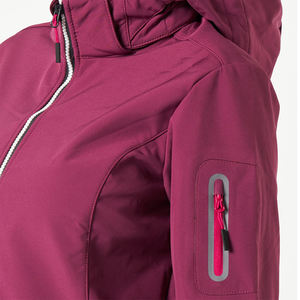 Nuevo diseño de moda para mujer, chaqueta Softshell impermeable a prueba de viento, chaqueta Softshell transpirable de Color liso para mujer 2026 - Product Image 2