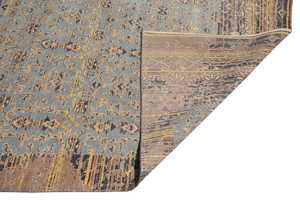 Alfombra anudada a mano de diseño moderno hecha a mano, hermoso color vibrante, patrón abstracto persa turco, tamaño personalizable disponible - Product Image 4