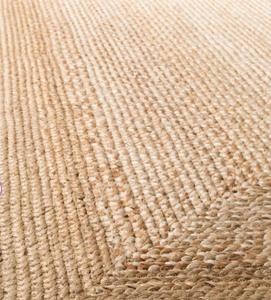 พรมปอกระเจาสไตล์บ้านไร่4 'x 6' ปรับแต่งได้เส้นใยธรรมชาติถักกองกลางแบบพลิกกลับได้สำหรับห้องนั่งเล่นห้องครัว - Product Image 3