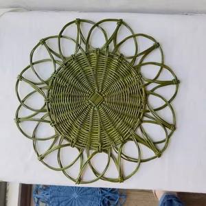 Assiette de chargeur en rotin tissé à la main/napperon tissé pour table à manger ou décoration de mariage artisanat DHT - Product Image 3