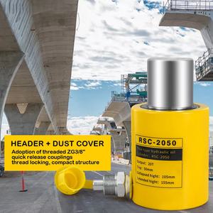 20Ton Mini hidrolik silindir <span class=keywords><strong>Jack</strong></span> Porta güç CP-180 manuel el pompası tek etkili 2 "İnme kaldırma silindirleri gemi inşa - Product Image 6