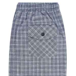 Black Check Cross Pocket Woven <b>Pajama</b> 100% Cotton Soft Lounge Pants Comfortable Sleepwear with Drawstring Waist & Pockets - Product Image 4