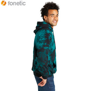 ODM personalizado de los hombres de talla grande Pulpver ropa de invierno cálido Vintage Tie-Dye Hoodie Streetwear Hip-Hop sólido al por mayor con capucha en blanco - Product Image 4