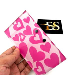 EXECTUS-Caja de pestañas acrílicas personalizable con corazón rosa, imanes 2 en 1, herramienta de belleza para extensión de pestañas, logotipo personalizado sostenible - Product Image 5