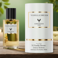 Convivium Paris 50ml Vanilla Dream Parfum Liquide Floral de Luxe Unisexe avec une Fragrance Longue Durée
