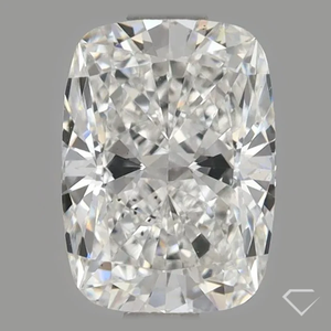 上品なファッションホワイトCVD細長いクッションルーズラボ成長ダイヤモンド1.53カラットFVS2高級ジュエリー作りのための透明度 - Product Image 1