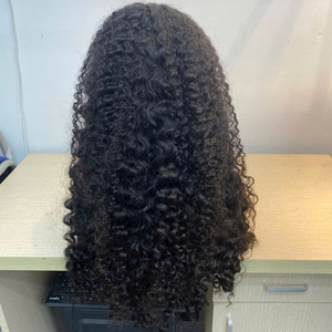 12A perruques bouclées birmanes brutes vierges HD perruque de cheveux vietnamiens Lace Frontal Super Double Drawn avec cheveux vierges de qualité Lace Transparent - Product Image 4