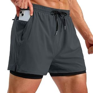 Pantalones cortos deportivos para hombre hechos a medida 100% poliéster patrón sólido transpirable y de secado rápido con estilo informal con múltiples bolsillos - Product Image 5