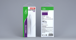 Nghia Best Seller Pinzas para cejas de acero inoxidable de alta calidad Diseño de Punta inclinada Cejas precisas Manicura Pedicura Set Gel - Product Image 5