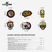 Sac de queue de billard LIZARD édition limitée, tendance, avec broderie personnalisée, badge décoratif DIY, autocollant pour sac de queue de billard