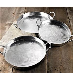 Bandeja de servicio de metal de calidad superior al por mayor, diseño único para invitados, bodas y decoración del hogar, precio barato - Product Image 4