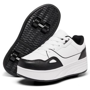 Patines <span class=keywords><strong>con</strong></span> <span class=keywords><strong>Ruedas</strong></span> para <span class=keywords><strong>Niñas</strong></span>, 4 <span class=keywords><strong>Ruedas</strong></span>, Desmontables, <span class=keywords><strong>con</strong></span> Adornos de Peluche, <span class=keywords><strong>Zapatillas</strong></span> de Tenis a la Moda, Color Negro y Blanco, Suela de EVA, Talla 11 - Product Image 1