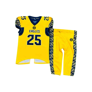 Uniforme de football américain pour enfants personnalisable respirant grande taille manches courtes fabriqué au Pakistan technique de sublimation - Product Image 4