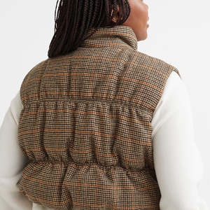 Chaleco de lona tejido informal para mujer, sin mangas, con cremallera, resistente al viento, para otoño e invierno - Product Image 5