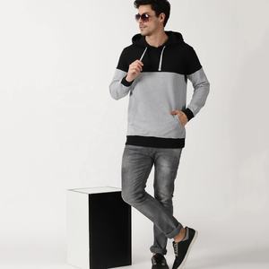 Sudadera con capucha de punto ecológica al por mayor para hombre, Sudadera con capucha de invierno de 2 colores de algodón/poliéster 100% de ajuste regular con cordón - Product Image 3