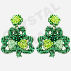 Pendientes colgantes de flores rosas, recién llegados, cuentas hechas a mano transfronterizas, oro, moda creativa para fiestas, estilo cristiano - Product Image 4