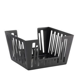 Cesta de servilletas de hierro con diseño de recorte floral que agrega belleza y utilidad a los espacios de comedor y mesas de restaurante - Product Image 5