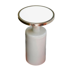 เฟอร์นิเจอร์บ้านโรงแรมร้านอาหารคาเฟ่ห้องนั่งเล่นตกแต่งด้วยขอบมนโต๊ะโลหะเคลือบด้วยผงสีเขียว - Product Image 5