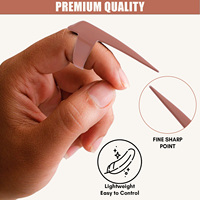 Aiguilles à crochet en acier inoxydable avec logo personnalisé pour extensions capillaires, outil rapide pour tresses africaines, séparation et anneaux de sectionnement ajustables