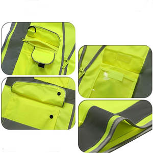 Vente en gros d'usine, sur mesure, plusieurs poches, fermeture éclair, sur mesure, design professionnel, meilleur design, couleur personnalisée, haute visibilité - Product Image 3