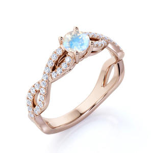 Rainbow Moonstone Blue Fire Classics Design Solid 925 <b>Sterling</b> <b>Silver</b> Unique Women's <b>Wedding</b> Engagement <b>Band</b> Wholesale Parties - Product Image 5