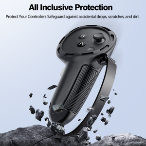 Housse de poignée de contrôleur pour Meta Quest3s/Quest3 VR accessoires étui de protection en peau de silicone avec serrure de porte de batterie - Product Image 5