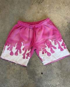 Conjuntos de pantalones cortos con bordado desgastado para hombre, pantalones cortos de algodón desteñidos al sol, pantalones cortos lavados con ácido para hombre de Elegant Sports - Product Image 4