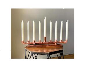 Bougeoir Menorah Design dernier cri pour décor de noël, bougeoir en métal pour mariage, dîner et dîner décoratif - Product Image 1