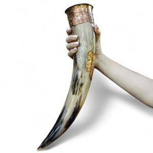 World Craft Impex Haute demande Artisanat naturel Meilleure vente Corne à boire de bière Viking de haute qualité et en Inde - Product Image 3