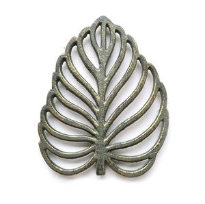 Palm Leaf Shaped Coastal Tropical Cast Iron <b>Trivet</b> Kitchen Decor Accessory for Hot Dishes and Pots Serving <b>Trivet</b> at Best Prices - Product Image 1
