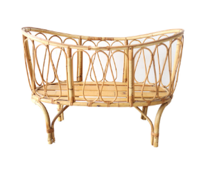 Panier en bambou pour nouveau-né photographie accessoire bébé Teddy berceau enfants lit rotin en bois écologique main osier nouveau-né bois asiatique - Product Image 5