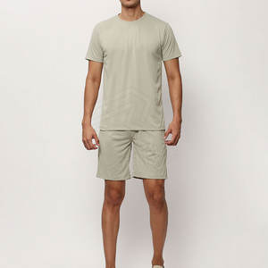 Ensemble de shorts de rue décontractés pour hommes de grande taille Tissu éponge léger Respirant 100% Coton Séchage rapide Utilisation extérieure d'été - Product Image 1