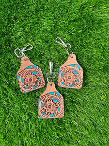 Llaveros de cuero tallados a mano, llaveros de cuero con forma exótica bonita, accesorios de cuero, llaveros bonitos para unisex - Product Image 4