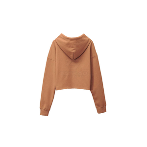 Nouveauté, vente en gros, sweat-shirt court à capuche pour femme, de haute qualité, logo personnalisé, léger, streetwear, automne - Product Image 2