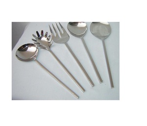 Juego de 7 cucharas planas con mango retorcido, juego de cubiertos chapados en plata brillante de acero inoxidable para regalos, uso con metal de la más alta calidad - Product Image 2