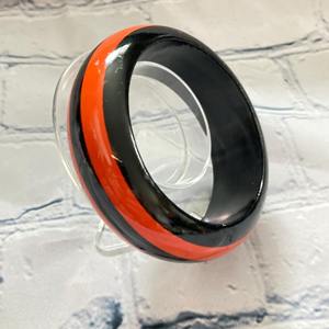 Geometric Transparent Glitter <b>Gold</b> Color Bean Colored Round Resin Bracelet for Women Simple Fashion Elegant Bangle - Product Image 3