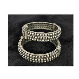 Bracelet Cuff Kada Peacock Style Brass Bracelet for <b>Men</b> Religious Brass Peacock Style oxidized Kada Free Size Bracelet - Product Image 3