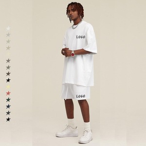 Ensemble short deux pièces imprimé du fabricant personnalisé Ensemble chemise et short pour hommes imprimé bouffant - Product Image 5