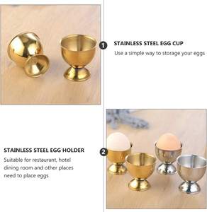 Bulk Order Dispatched Kitchen Durable Stainless Steel Portable <b>Egg</b> Holder Cup Stand Dishwasher Safe Multipurpose Breakfast - Product Image 3