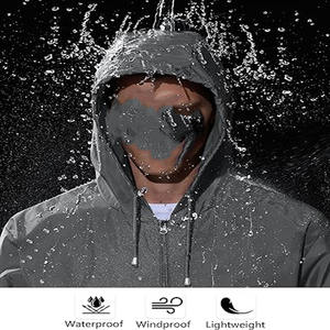 Chaqueta Impermeable para Hombre, Ligera y Plegable, con Capucha, Cortavientos, Chaqueta para Lluvia, Cargada por Dress Sports - Product Image 4