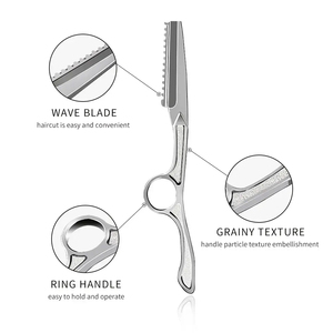 Rasoir à lame unique réutilisable Salon Sharp pour la coupe, l'éclaircissage et la finition des poils du visage et du corps des hommes, couteau à raser en alliage de zinc pour coiffeur - Product Image 1