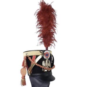 Vente en gros professionnel de haute qualité 100% laine extérieur hommes béret Napoléon britannique Shako chapeau - Product Image 5