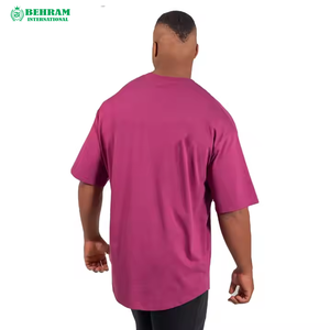 Fabricant pakistanais, vente en gros, Behram International, t-shirt pour homme en coton 100% écologique, surdimensionné, décontracté, personnalisé, deux couleurs - Product Image 4