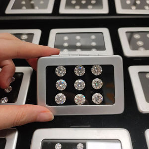 0.70 MM Natural VVS1 D Grade Pack de 1 Crt Blanc Couleur Ronde Lâche Lab-Créé Moissanite Cadeau Gratuit Inclus - Product Image 2
