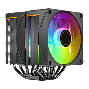 Jungle Leopard kf620 với hiển thị kỹ thuật số làm mát không khí 6 ống 12cm argb ánh sáng PWM kiểm soát nhiệt độ máy tính để bàn Máy tính CPU <span class=keywords><strong>Fan</strong></span> - Product Image 3