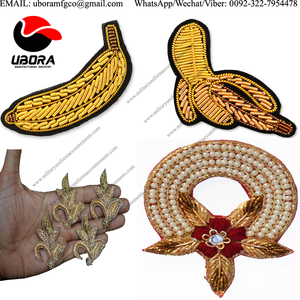Applicue แผ่นป้ายทองคุณภาพสูงงานปักทำด้วยมือคุณภาพสูงแผ่นทองแดงโดยตรง - Product Image 3